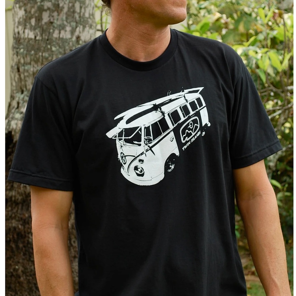 TWIN ISLANDS HAWAII SURF VW BUS SHIRT - Kailua - LARGE 🏄‍♀️ Aloha